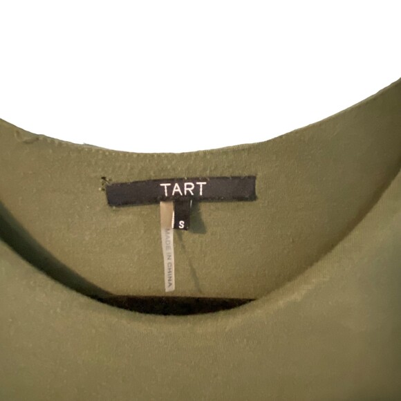 Tart Collections Women Faux Wrap Asymmetrical Maxi Dress Green Size Small - Picture 11 of 16